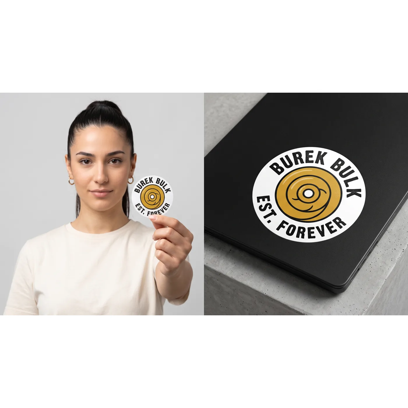 Spiral Plate Sticker
